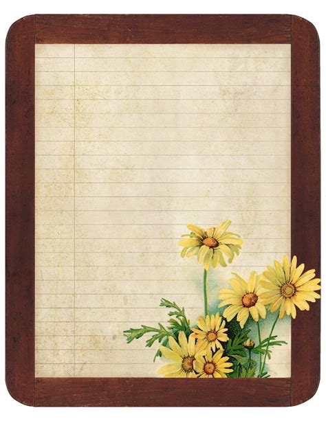 Free Printable Sunflower Stationery - Free Printable