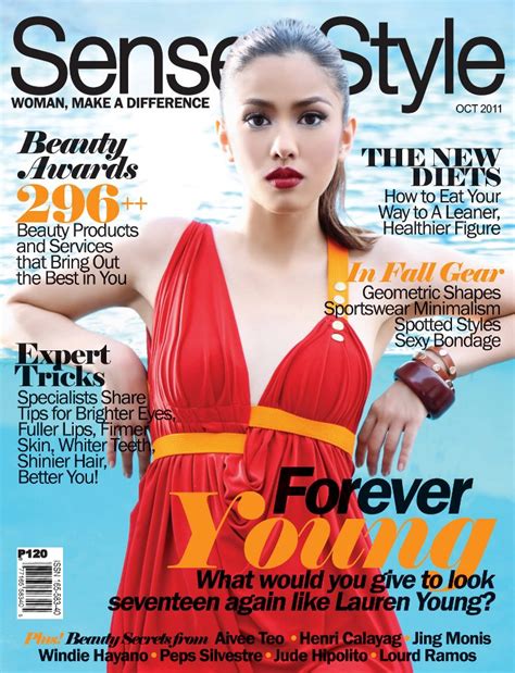 ★STARTRIGA: Lauren Young- Sense & Style Philippines Magazine October ...