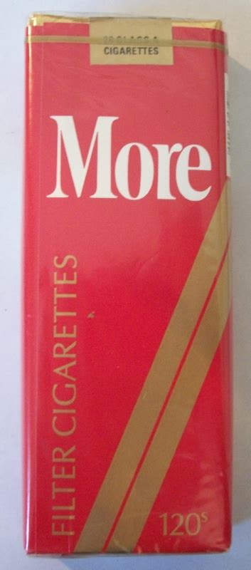 MORE 120s Filter (complimentary pack) – Vintage American Cigarette Pack | Cigarette Collector