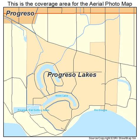 Aerial Photography Map of Progreso Lakes, TX Texas