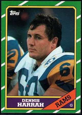 Amazon.com: Football NFL 1986 Topps #84 Dennis Harrah #84 NM Near Mint ...