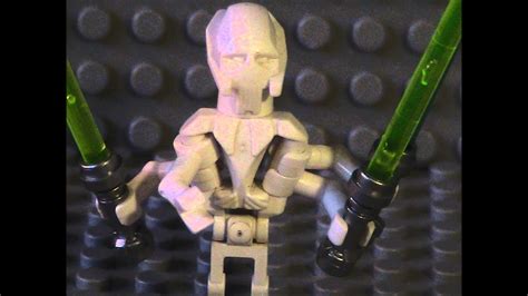 Lego Star Wars General Grievous vs Obi wan 1/2 (episode 3) - YouTube