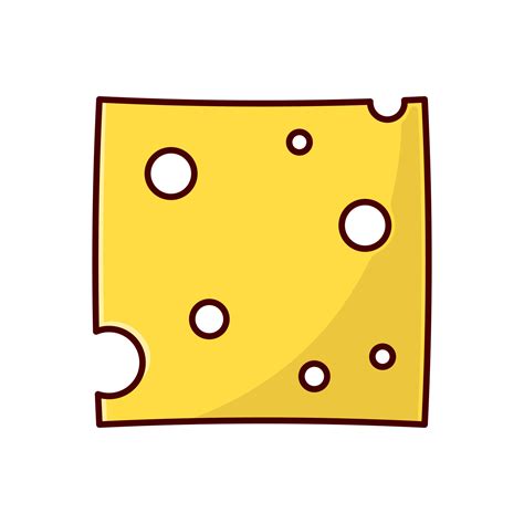 cheese slice cartoon vector icon illustration 16102818 Vector Art at ...