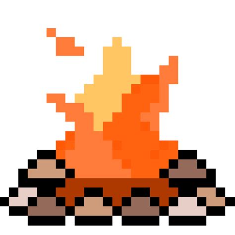 pixel art campfire gif | WiffleGif