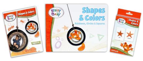 Brainy Baby Shapes & Colors DVD, Shapes & Colors Book and Shapes & Colors Flashcards: Rainbows ...