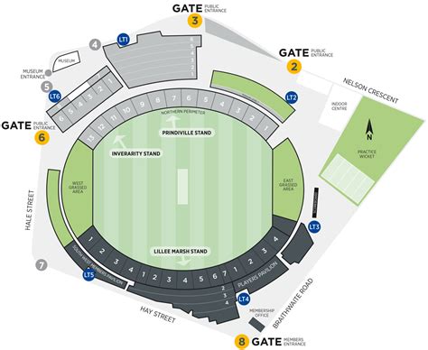 WACA Ground Seating Map | Austadiums