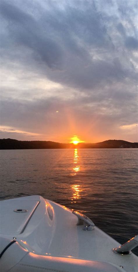 Sailing at Sunset | Lake camping, Lake ozark, Camp lake