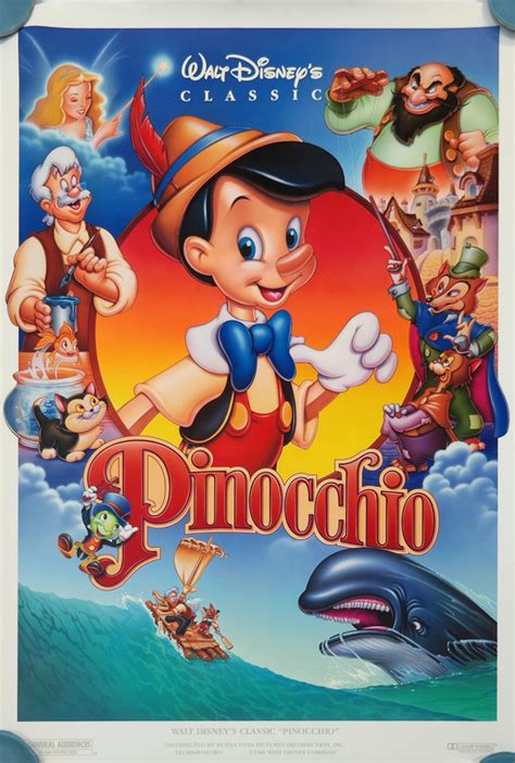 1992 Pinocchio Walt Disney Classic One Sheet Poster - ID ...