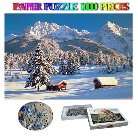 Paper Jigsaw Puzzle 1000 Pieces Adults Puzzle Beautiful Landscape ...