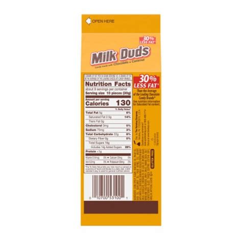 MILK DUDS Chocolate and Caramel Candy Box, 1 box / 10 oz - Ralphs