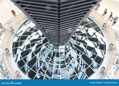 Interior Inside Reichstag Dome in Berlin. Editorial Image - Image of ...