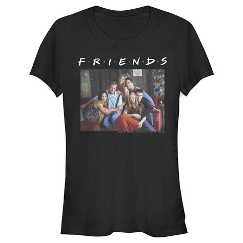 Friends - Junior's Friends Group Poster Graphic Tee Black Small - Walmart.com - Walmart.com