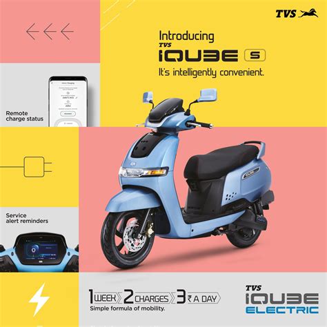 TVS IQube Smart Electric Scooter: Price, Reviews, Features Range TVS ...