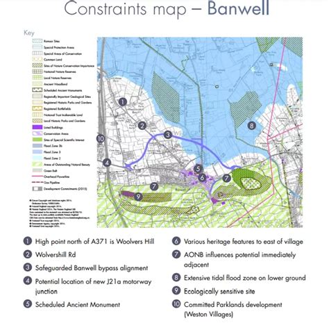 Banwell Bypass Route Map