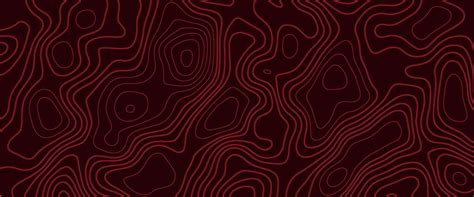 Topographic map. Abstract background with lines and circles. Red ...