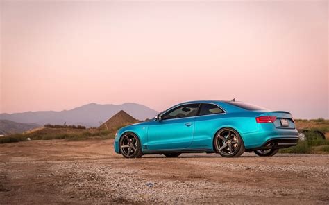 2016, Vorsteiner, Audi s5, Wheels, Cars, Blue Wallpapers HD / Desktop and Mobile Backgrounds