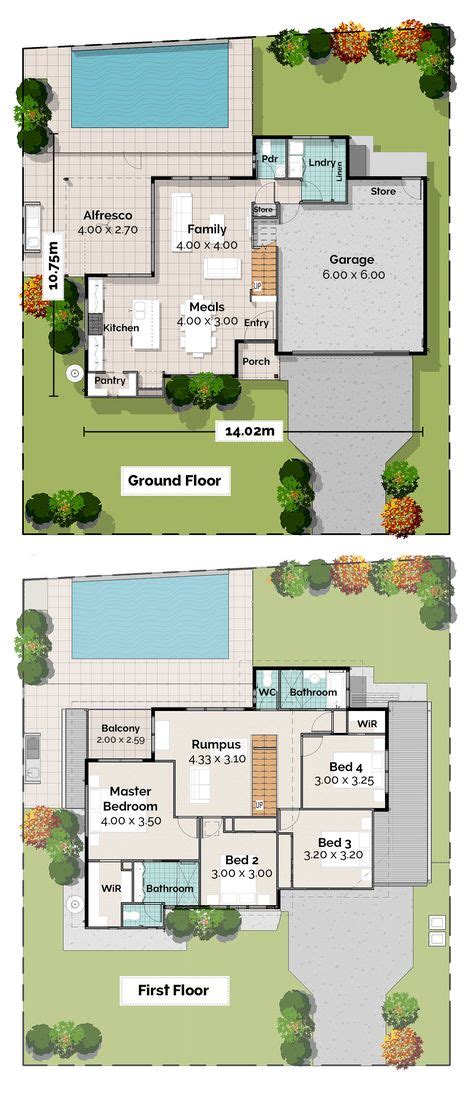 21 Small Lot House Floorplans ideas | house plans, house floor plans ...