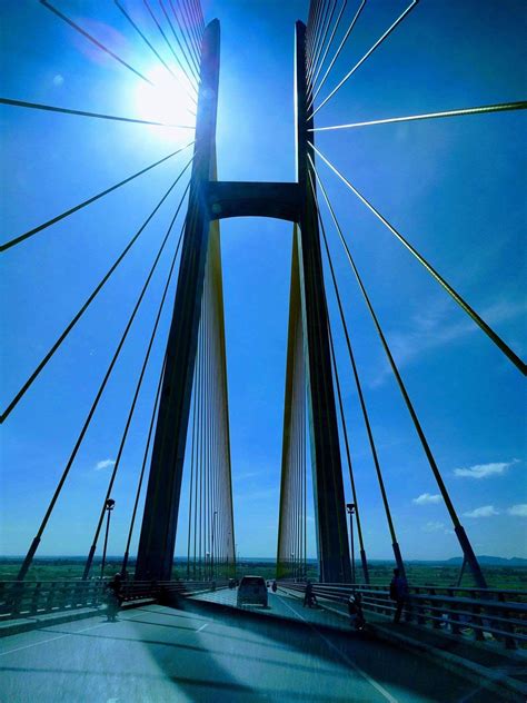 A bridge in Cambodia. Tsubasa bridge located in Prey Veng province ...