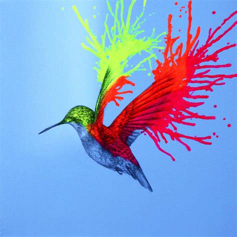 Neon Animal Drawings & Paintings by Louise McNaught