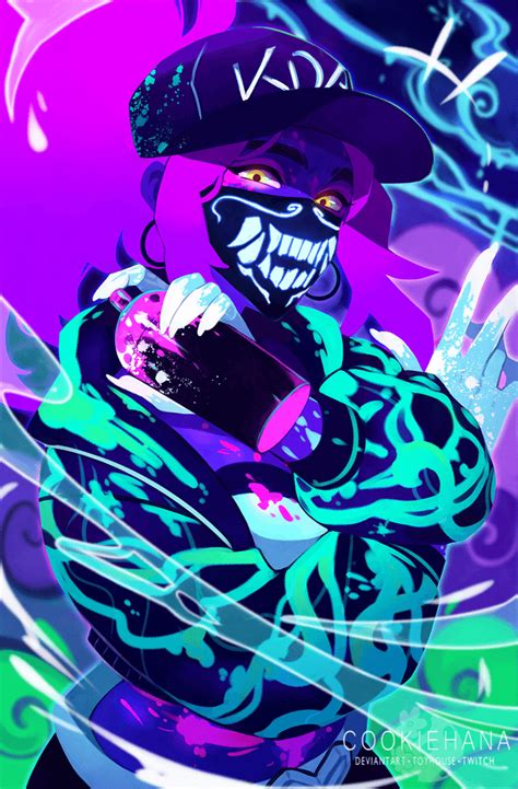 KDA Akali Neon Wallpapers - Wallpaper Cave