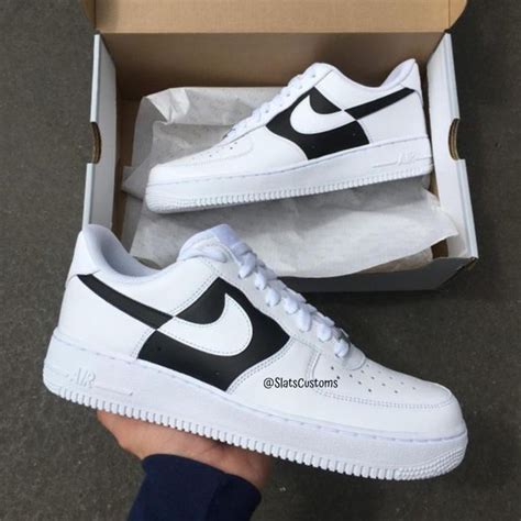 Black Colorblock Airforce 1's | THE CUSTOM MOVEMENT in 2021 | Nike ...