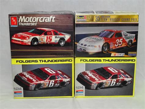 Lot - 4 VINTAGE NASCAR MODEL KITS