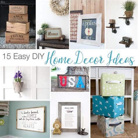 15 Easy DIY Home Decor Ideas - Houseful of Handmade