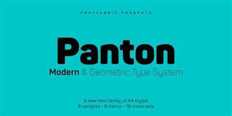 Type Hero #8: Panton Font & Icon Family by FontFabric