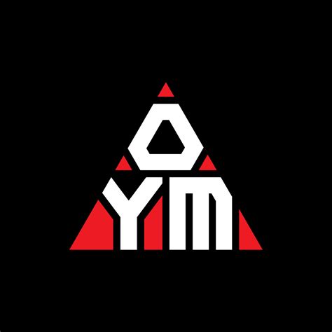 OYM triangle letter logo design with triangle shape. OYM triangle logo design monogram. OYM ...