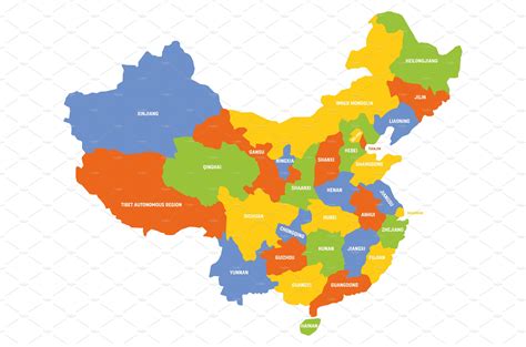 China Map With Provinces