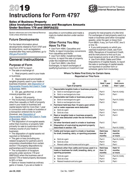 2019 Form IRS Instruction 4797 Fill Online, Printable, Fillable, Blank ...