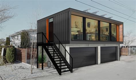 H04: Two Bedroom Modern Shipping Container Home . HONOMOBO, CANADA. Prefab Homes For Sale ...