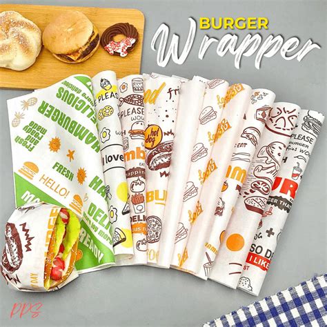 28.5x29.5cm Burger Wrapper/Wax Paper/Foodliner/Greaseproof Paper ...