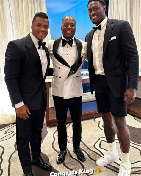 Tyler Lockett Wedding Photos: DK Metcalf Tuxedo Shorts, Russell Wilson Seattle Seahawks Reunion ...