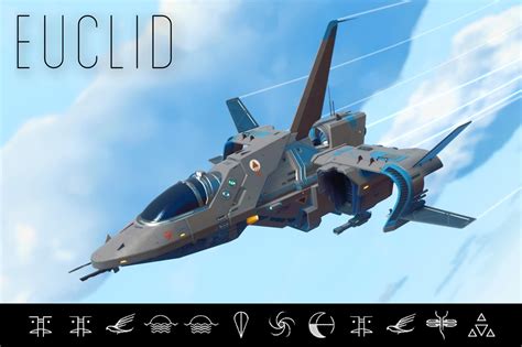 T2 E-wing military style jet fighter in grey and blue - Euclid : r ...