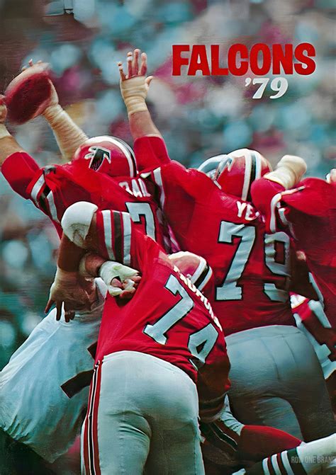 1979 Atlanta Falcons Throwback Art - Row One Brand