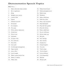 demonstration speech outline | Speech topics, Demonstration speech, Persuasive speech topics