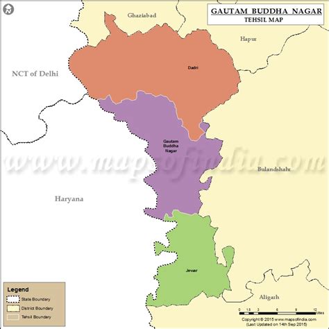 Gautam Buddha Nagar Tehsil Map