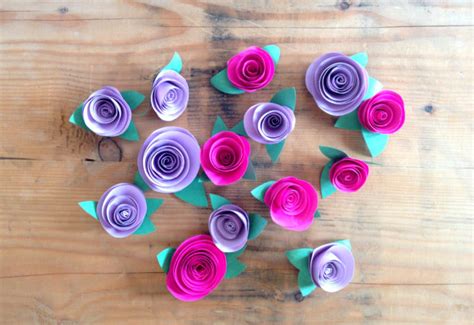 How to make Paper Roses for various Crafts Projects | Craftify My Love