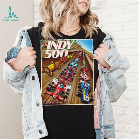 2023 Indy 500 cartoon poster shirt - Limotees