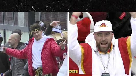 Patrick Mahomes Chugs Beers, Dances During Chiefs Super Bowl Parade ...