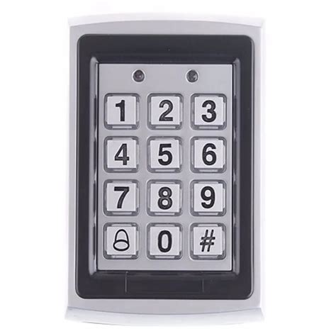 Outdoor Metal standalone Keypad Access Control with 10 keyfobs Door Locks for Home Office ...