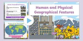 Human and Physical Features - KS2 Geography Cards - Twinkl