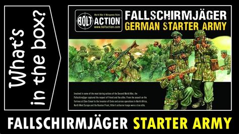 Bolt Action Fallschirmjager German Starter Army - Unboxing and review ...