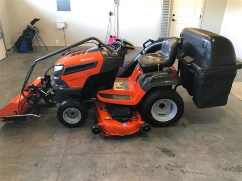 Husqvarna LGT 2654 26 HP 54 INCH Riding Lawn Mower, Scoop, & Bagger - RonMowers