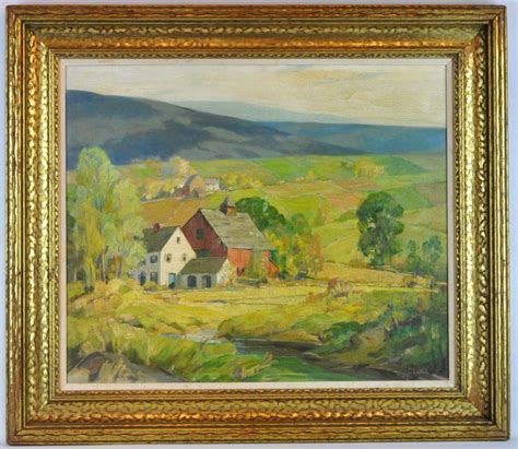 Sold Price: William Eaton "Vermont Hill Farm" Oil on Canvas - April 6 ...