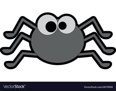 Cute spider halloween decoration Royalty Free Vector Image