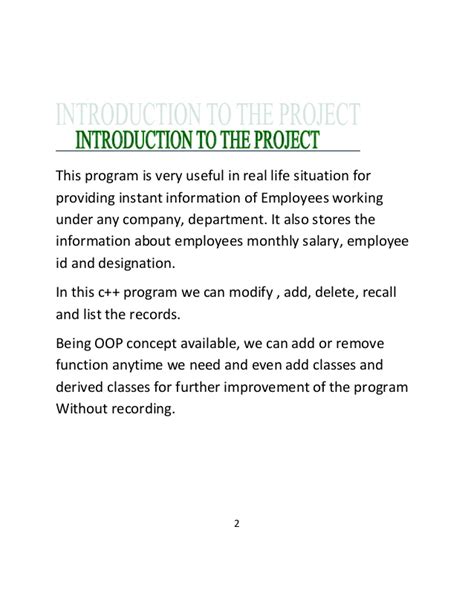 😂 Introduction examples for projects. Introduction to Projects. 2019-01-27