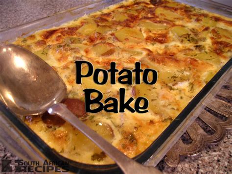 South African Recipes | EASY POTATO BAKE | South african recipes, African food, Africa food