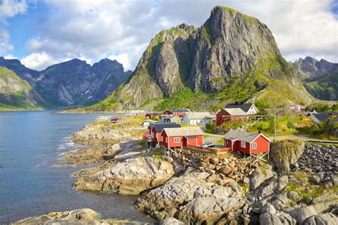 Premium Photo | Fishing village in lofoten